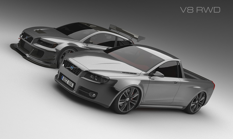 Illustration for article titled El Caminoed Volvo V70 Warps And Teases Our Mangled Minds